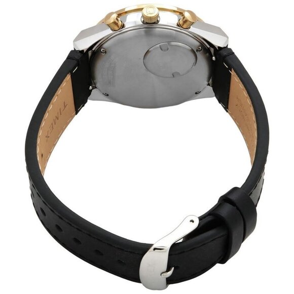 NWT Authentic Timex Q Chronograph Quartz Black Dial Men's Watch - Picture 3 of 3